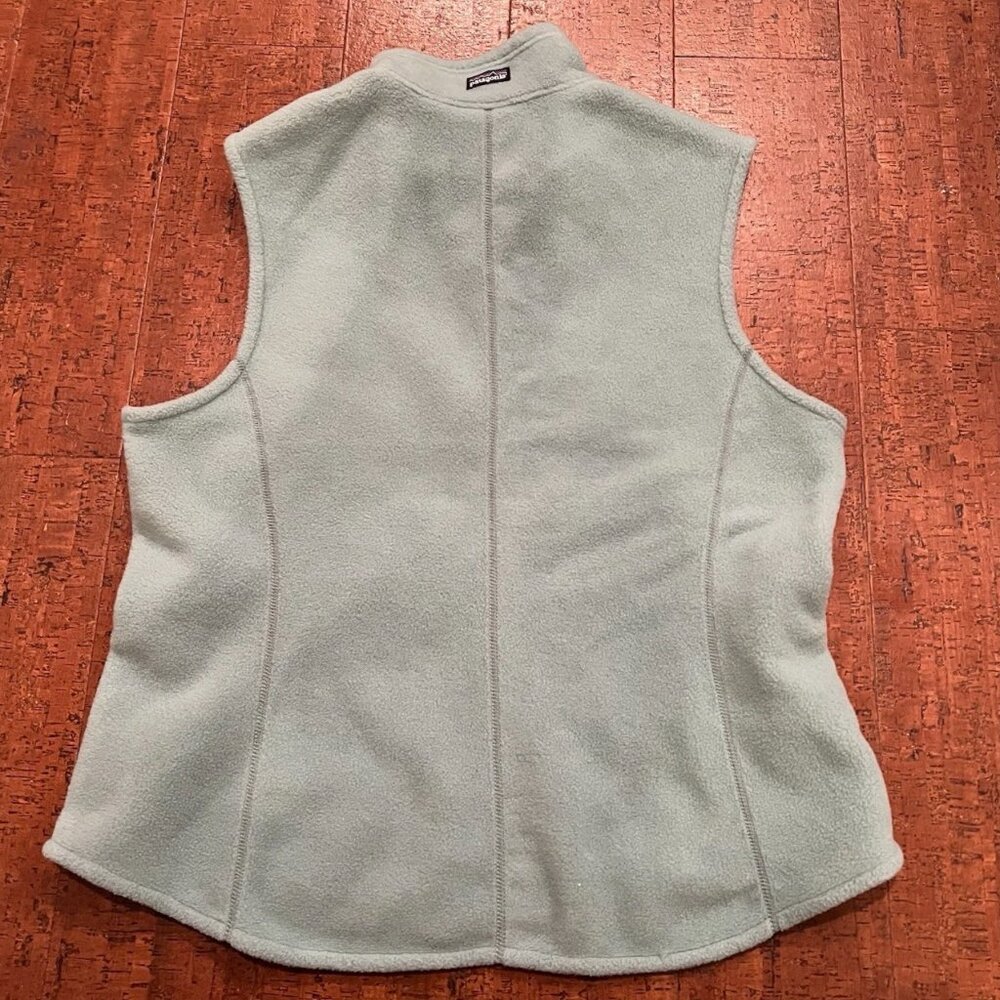 Patagonia Synchilla Women’s Large Turquoise Fleece Vest Blue/Green - Picture 2 of 6